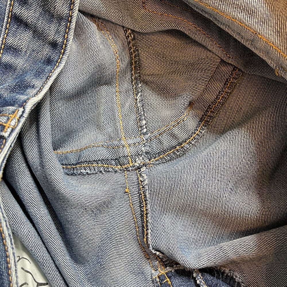 INC DENIM SIZE 10 Women's Blue REGULAR FIT BOOTLEG JEANS MARK ON BACK - Picture 10 of 10